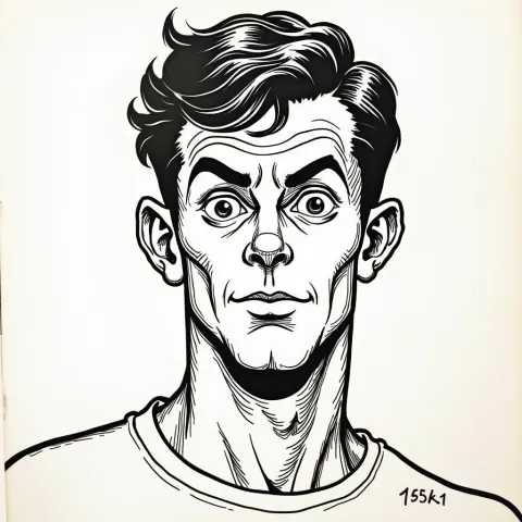 iDubbbz Drawn as a Fifties Comic Hero