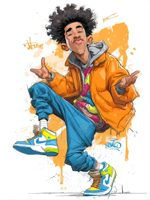 Funky Youth Graffiti Urban Dance