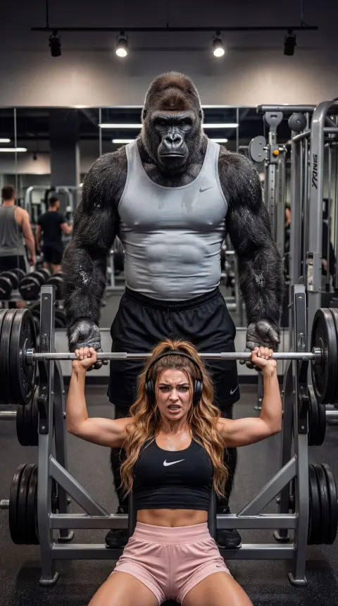 Gorilla Spotter Gym Bench Press