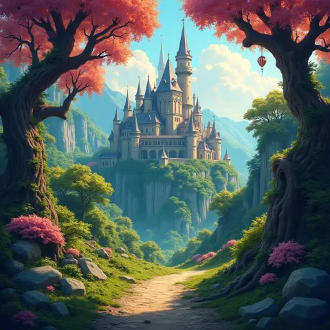 Claymation Steampunk Castles in Gnarled Forest