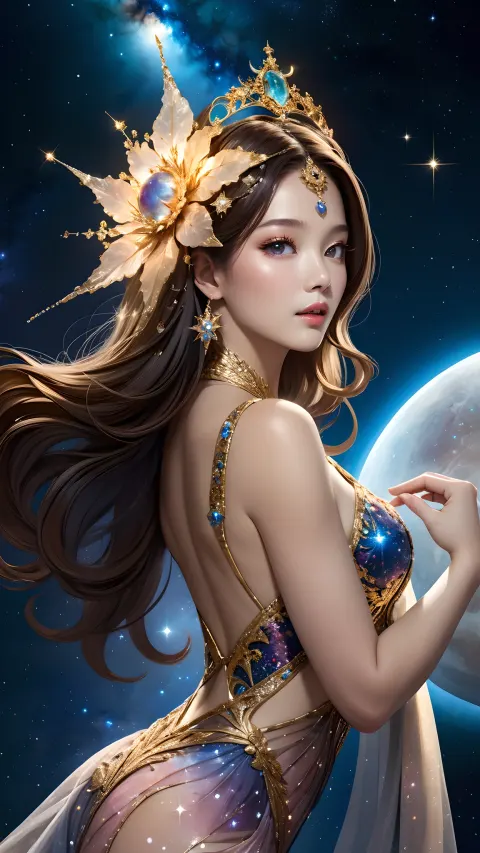 Celestial Woman Starlight Gown