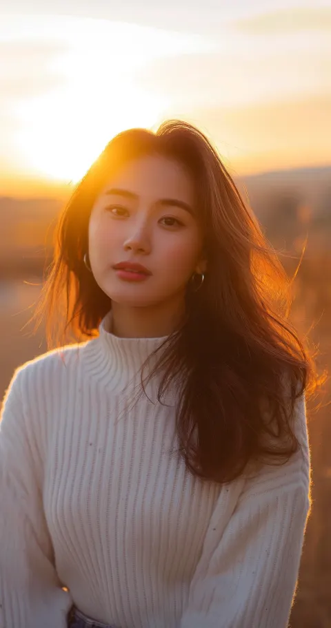 Korean Woman Film Photography