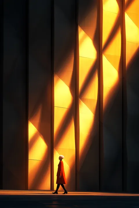 Glass Architecture Honeycomb Shadow