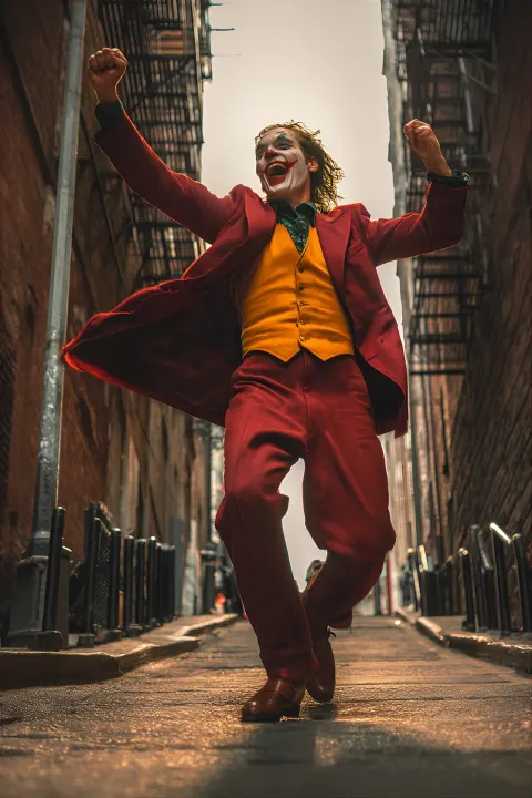Joker Character Urban Alleyway Triumph
