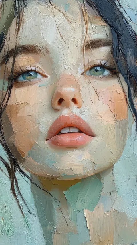 Woman Impressionistic Oil Portrait