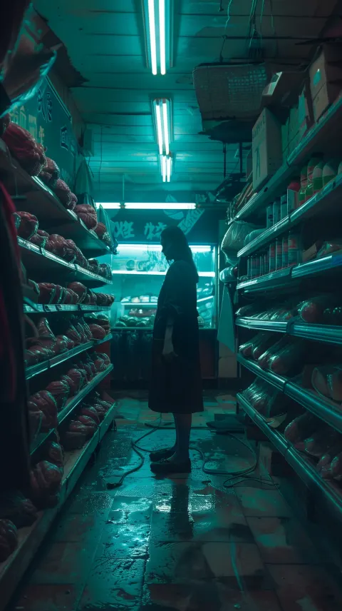 Surreal Grocery Store Organ Shelves