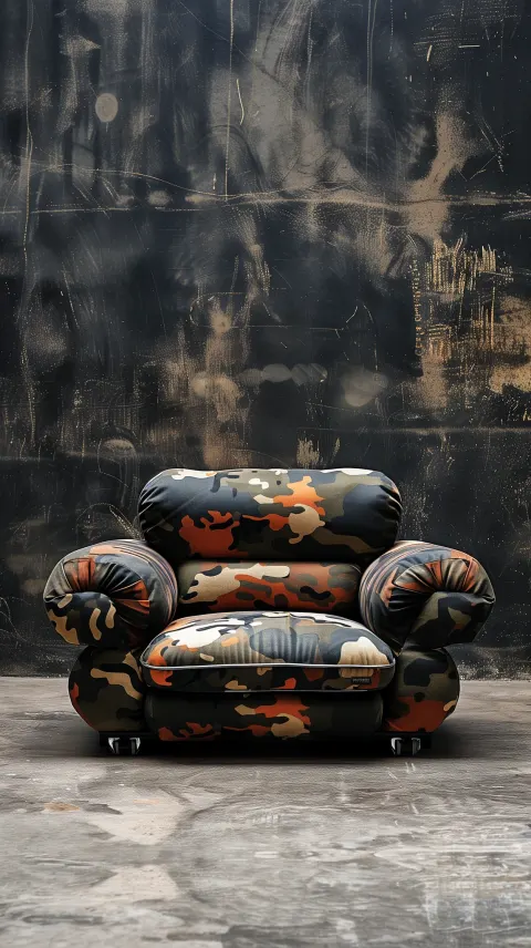 Camouflage couch