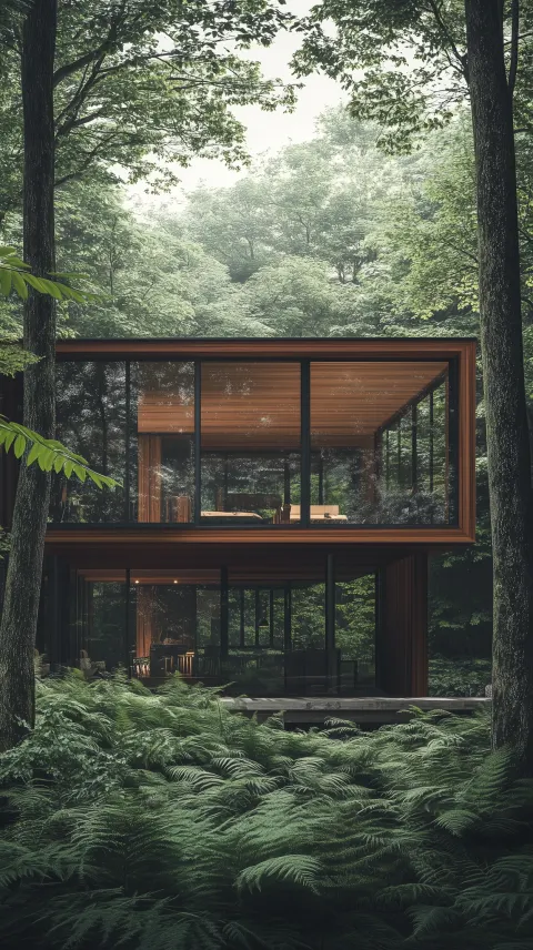Modern House Forest Architecture Nature