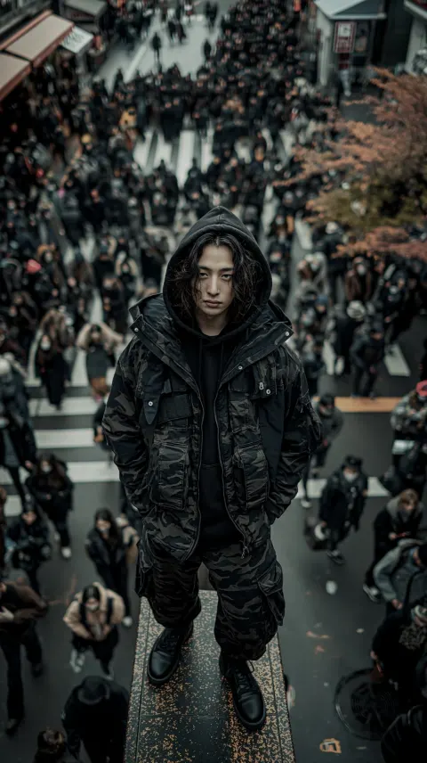 Korean Model Shibuya Crosswalk
