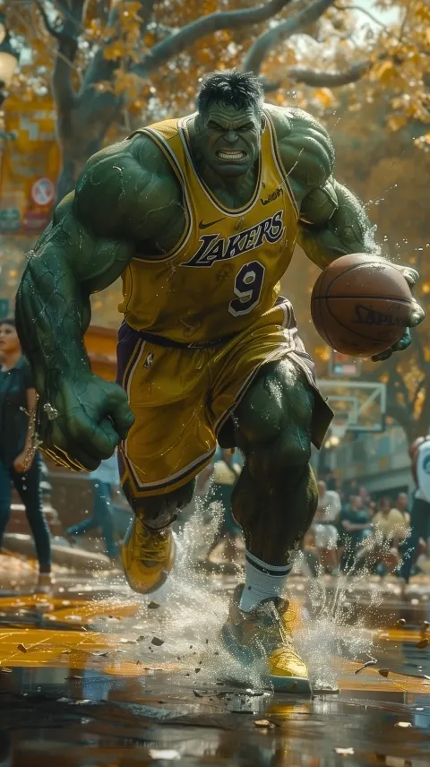 Hulk Basketball Lakers Uniform