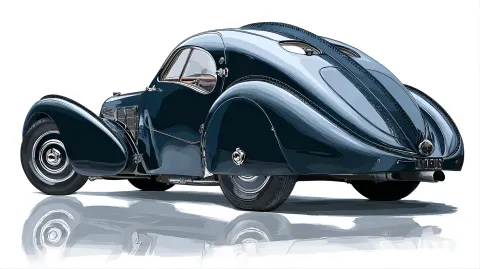 Bugatti Classic Car Clipart