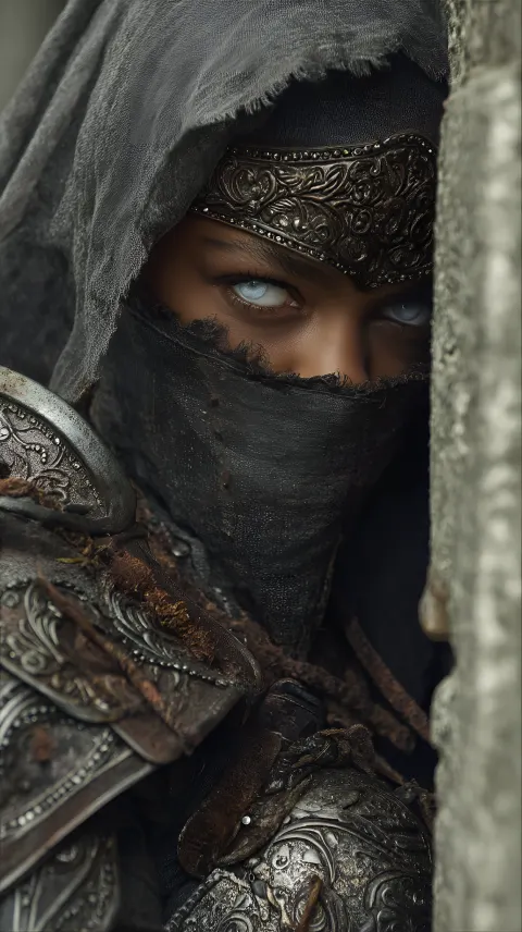 Female Warrior Armor Hooded