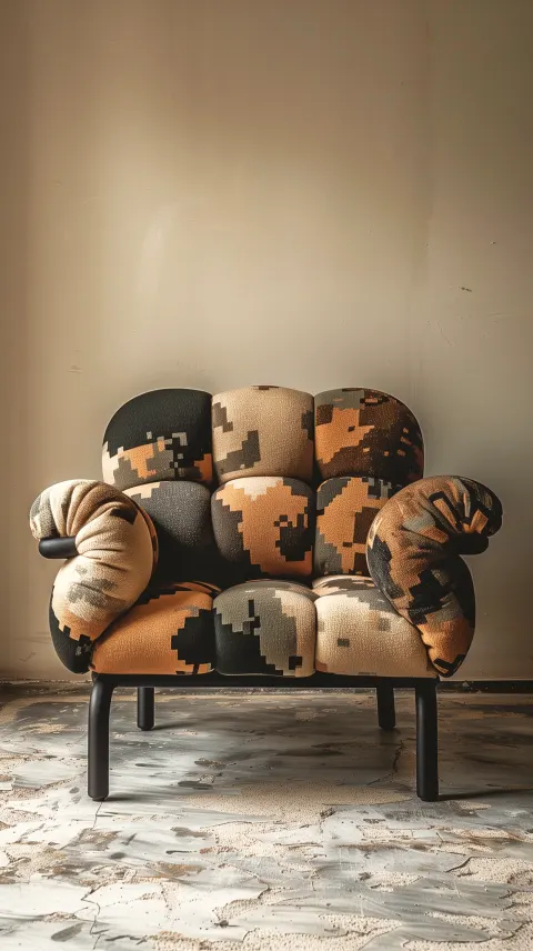Camouflage couch