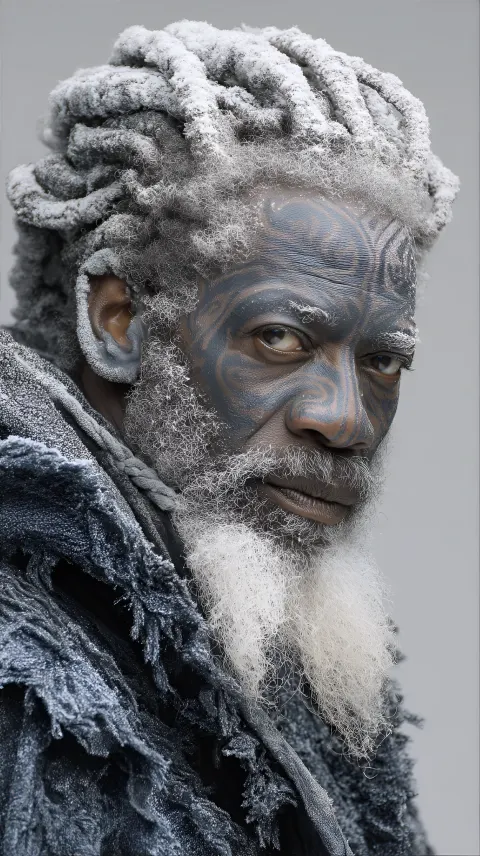 Mature Man Tribal Markings