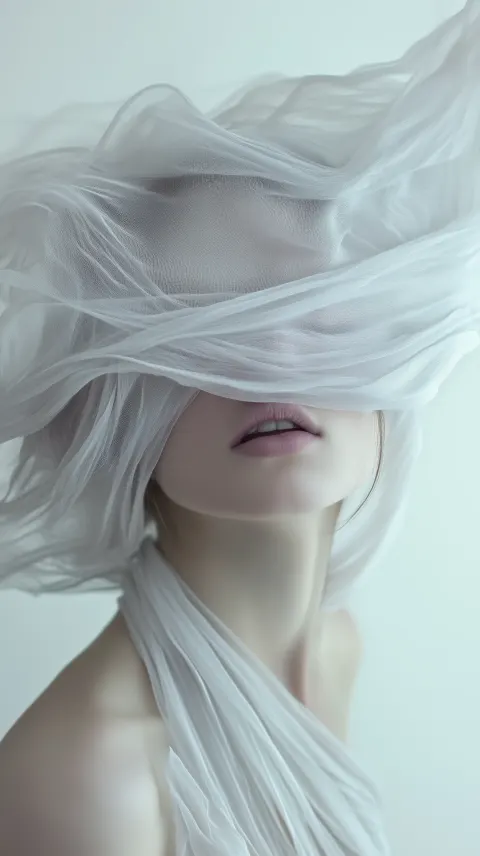 Woman Tilted Surreal Portrait