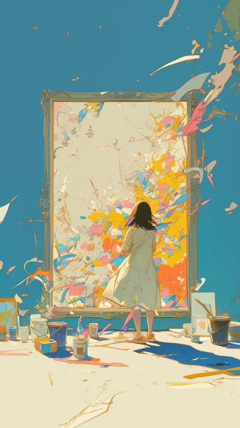 Artist Creating Magical Portal