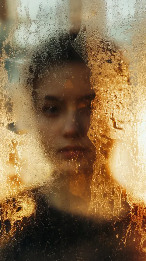 Woman Frosted Glass Silhouette