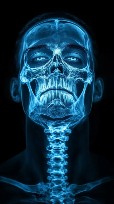 Man Blue X-Ray Anatomy