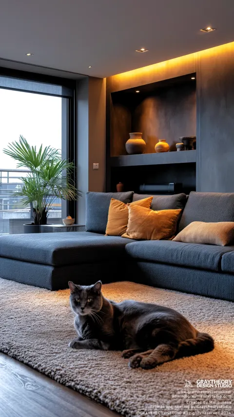 Realism Living room interior