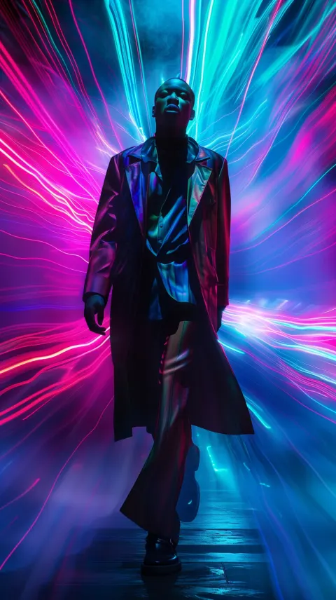 Male Model Magenta Motion