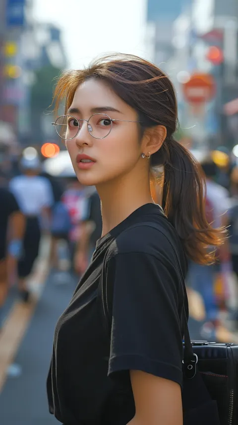 Woman Urban Street Korean