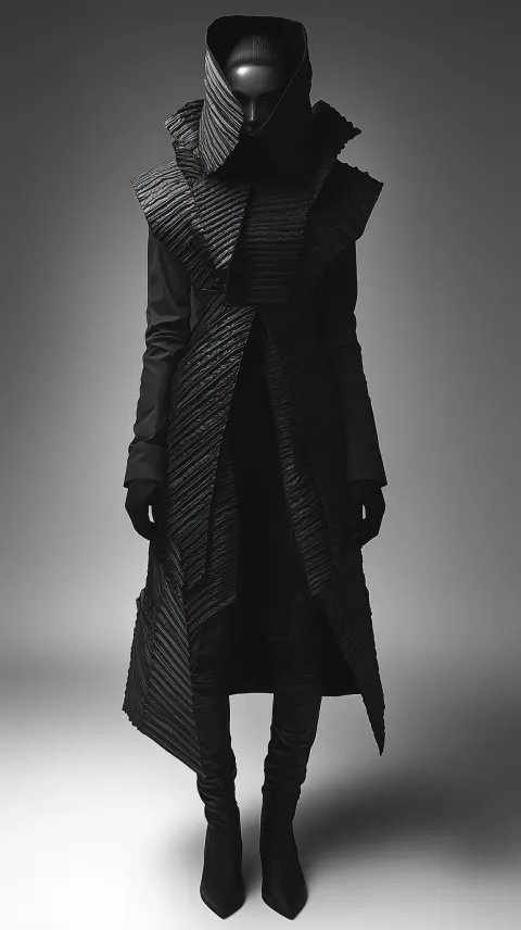 Monochromatic Fashion Avant-garde Portrait