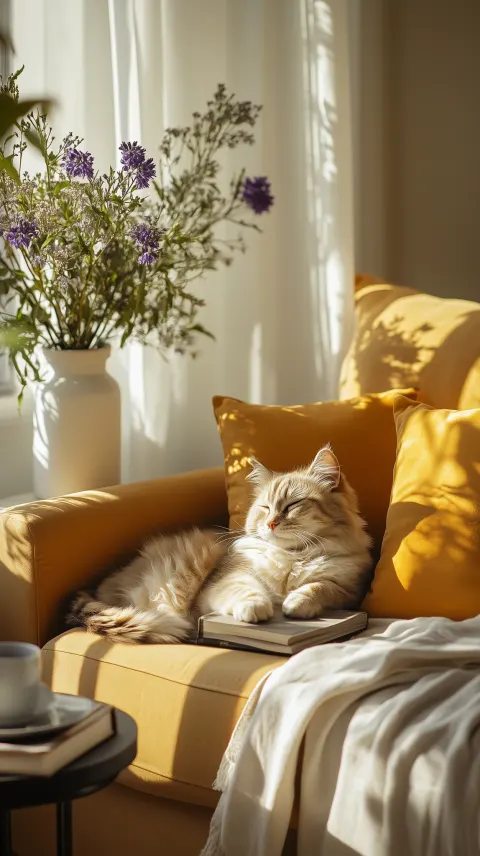 Minimalist Living Room Pastel Yellow