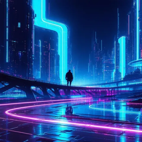 Tron Legacy Reimagined as Anime Key Visual