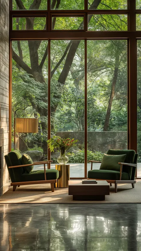Living Room Window Garden Interior