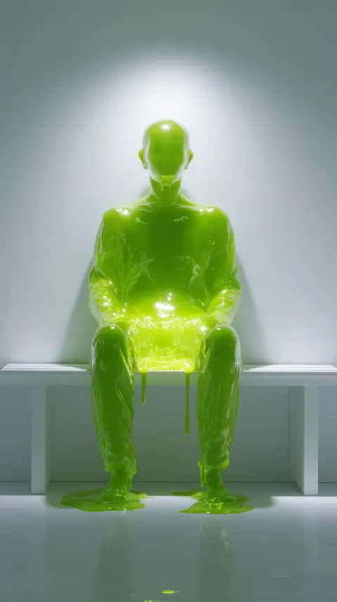 Translucent Jelly Figure Neon Green