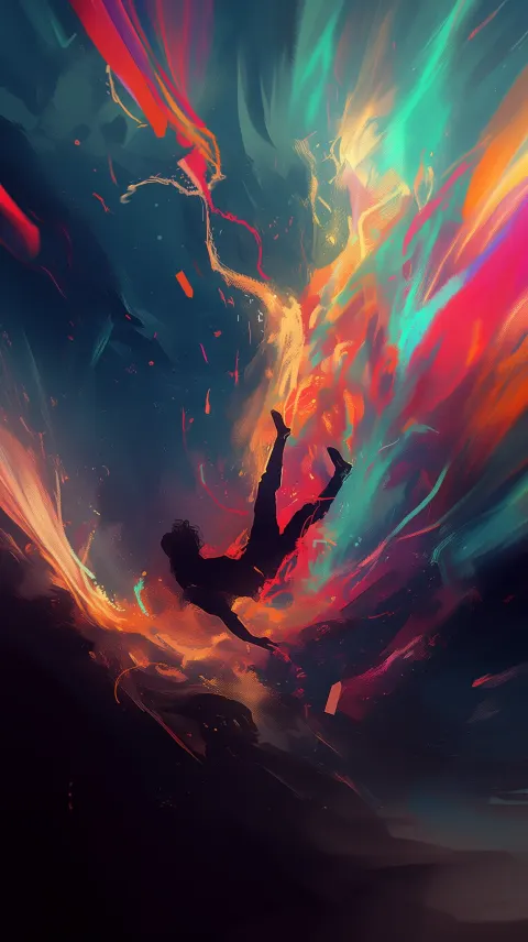 Figure Explosion Abstract Digital Art