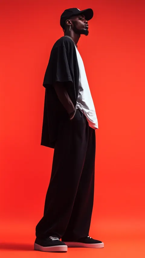 Figure Black Oversized Fashion Casual