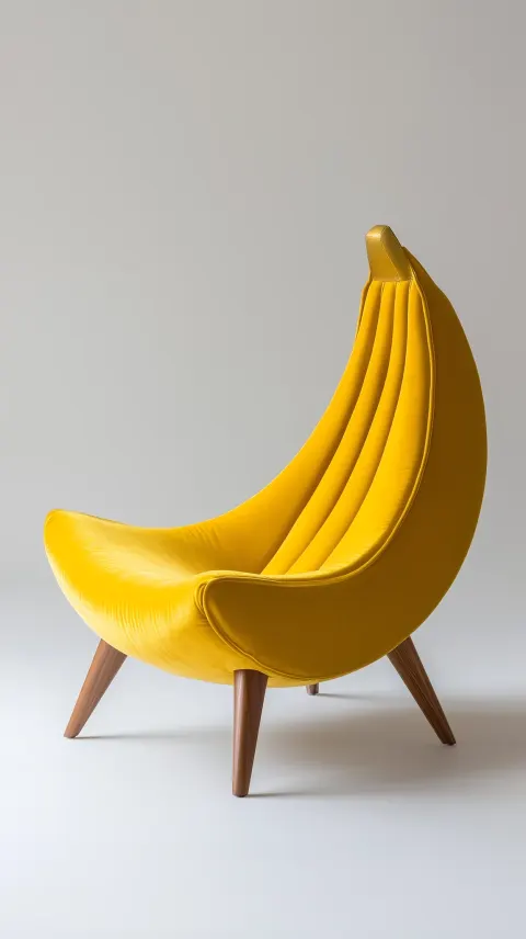 Banana Cluster Yellow Velvet Furniture