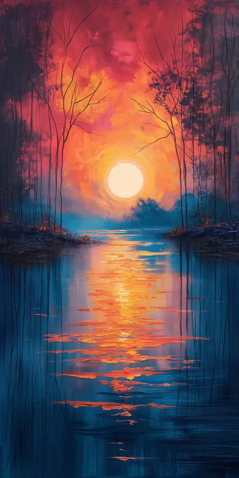 Provence Sunset Impressionist Painting