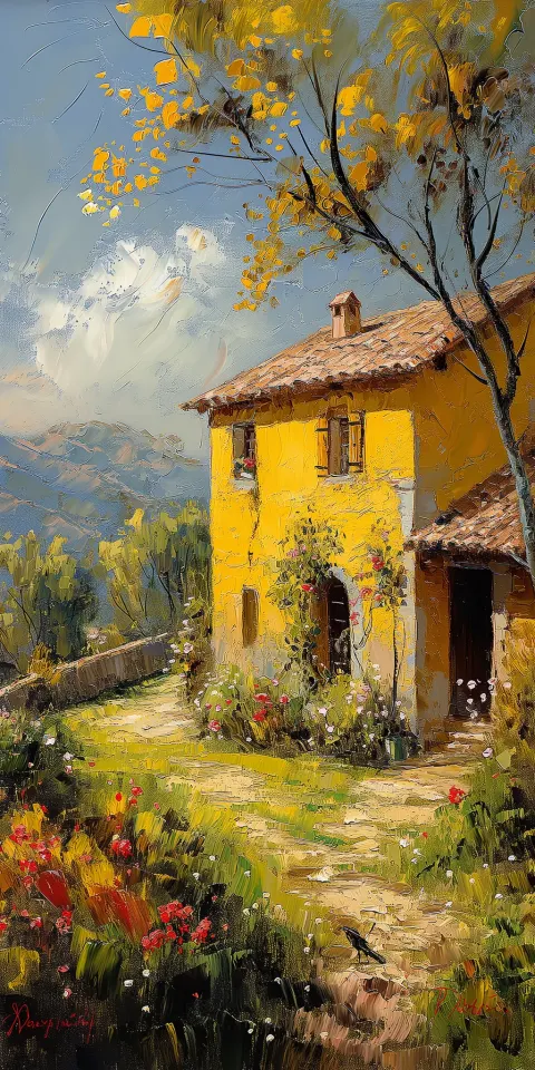 Provence Impressionist Oil Painting