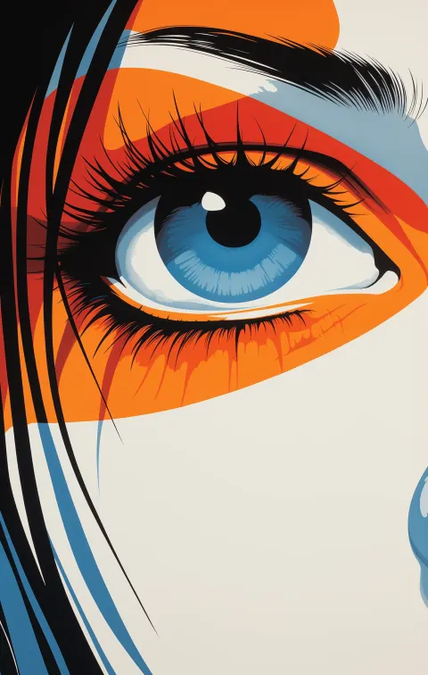 Woman Eye Face Fashion Illustration