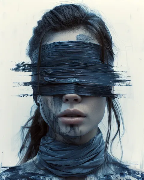 Blindfolded with Brushstrokes