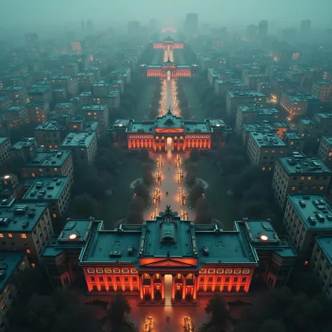 Dystopian Berlin From Above on Velvia