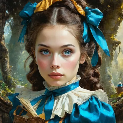 Alice in Wonderland in Rich Chiaroscuro