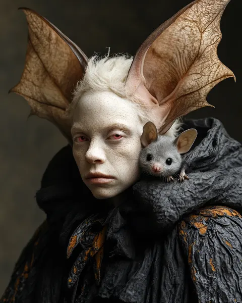 Mouse rider on the albino witch