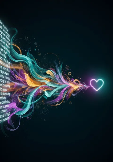 Abstract Digital Art Flow Creation