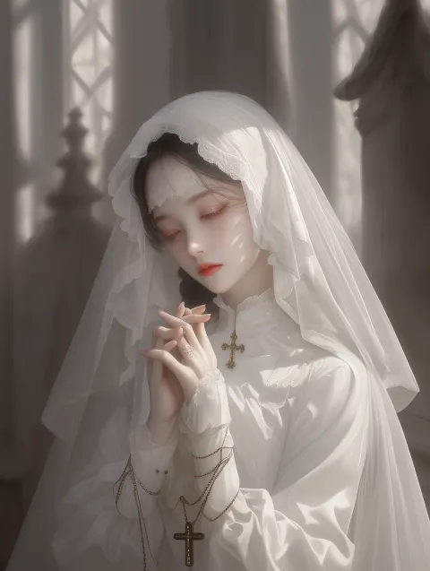 praying girl