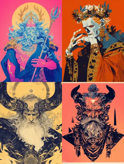 Baroque Punk Zeus Halloween Design