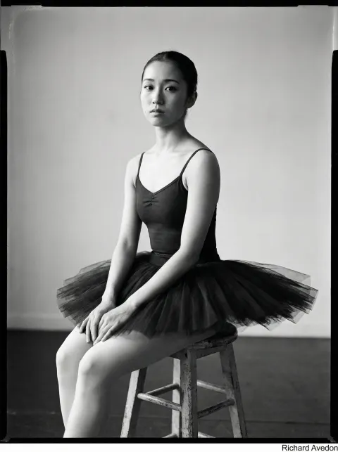 Japanese Ballerina Studio Film Grain
