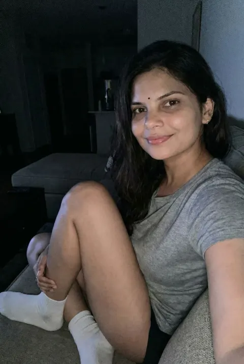 Romantic Selfie Couch Night Playful