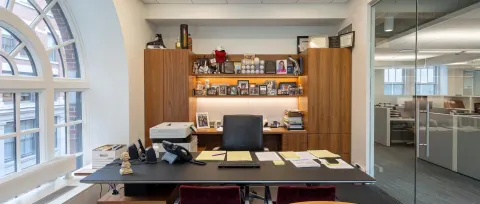 Modern Office Desk Architectural Space