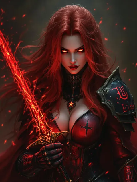 Crimson Sorceress Dark Magic Armor