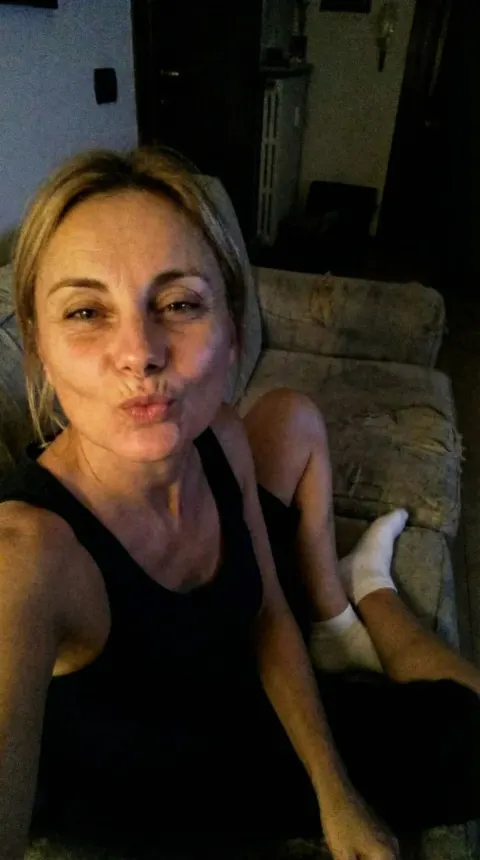 Romantic Selfie Couch Night Teasing