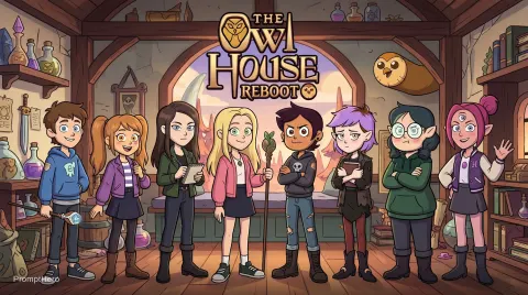 Owl House Reboot Logo Characters