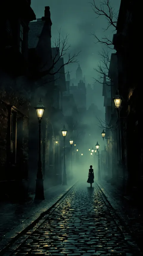 Victorian London Street Fog Mystery